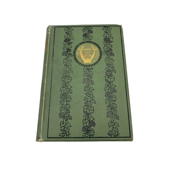 Vintage Other - The Poetical Works of Sir Walter Scott Book Antique 1900s Beautiful Green Poetry